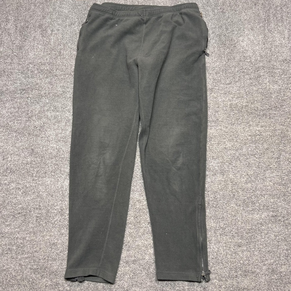 Alpine Design Pants Mens Large Gray Fleece Sweatpants Zip Pockets Elastic Waist